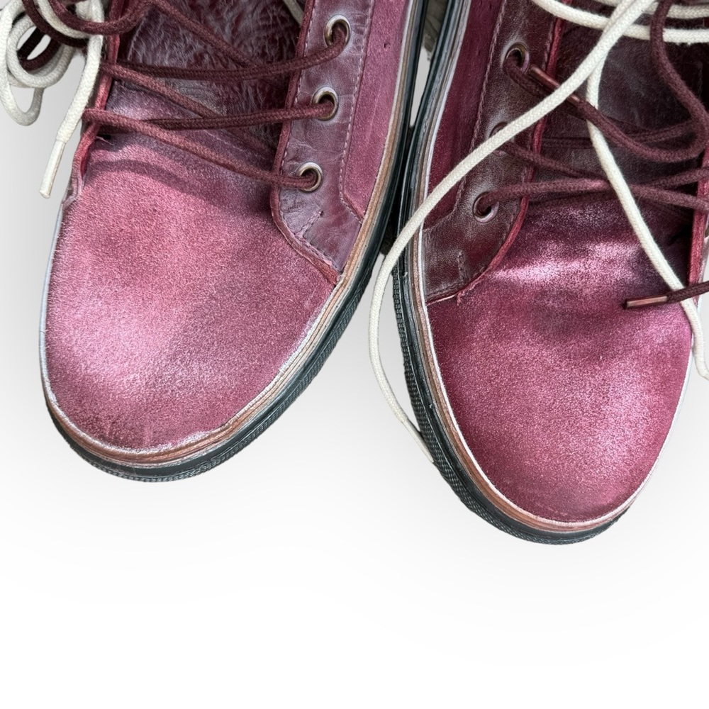 Bed Stu Roan Mac II Leather High-Top Sneakers Bordo (Like New) - Picture 10 of 15